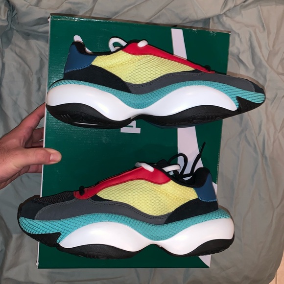 puma rsx red blue yellow